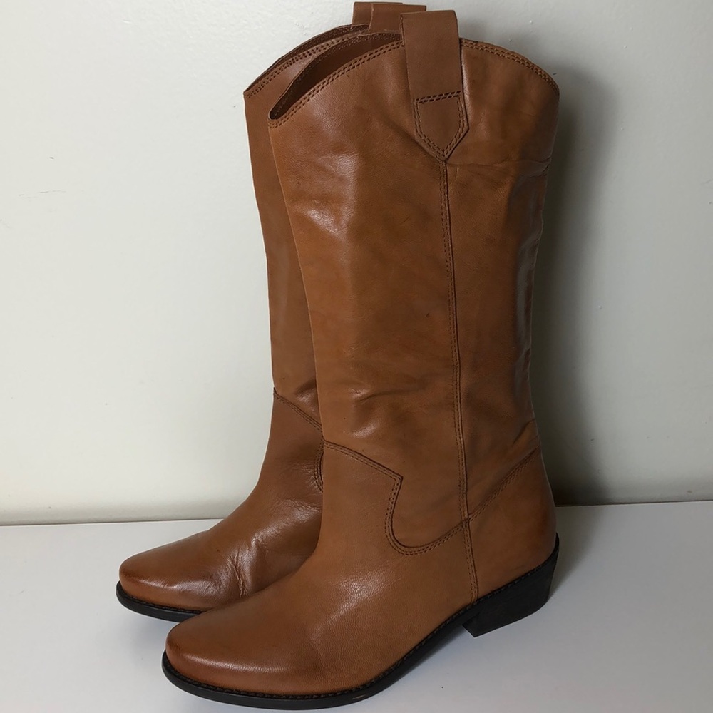 Franco Sarto western cowgirl leather boots